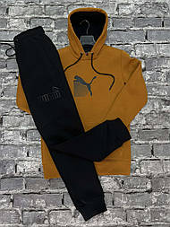 Чоловічий утеплений спортивний костюм пума на флісі в розмір XL