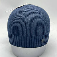 Зимова однотонна в'язана вовняна чоловіча шапка, DP 3526