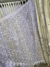 Тюль фатинова корд заввишки 2,8 м. біла