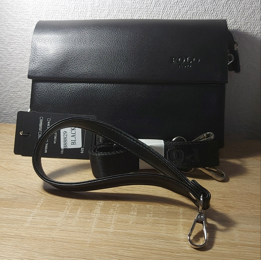 Сумка Чоловіча клатч POLO 88829-2 black.Купити чоловічі сумки-планшети гуртом і в роздріб в Україні, фото 1