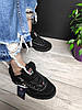 Жіночі зимові кросівки Fila Disruptor II FUR Black (чорні) Взуття Філа Дизраптор 2 Вєтнам низькі натуральний замш хутро 36,38 р, фото 10