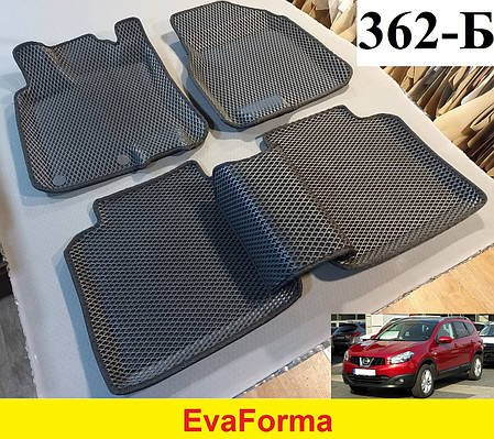 3D килимки EvaForma на Nissan Qashqai+2 NJ10 '08-14, 3D килимки EVA, фото 1