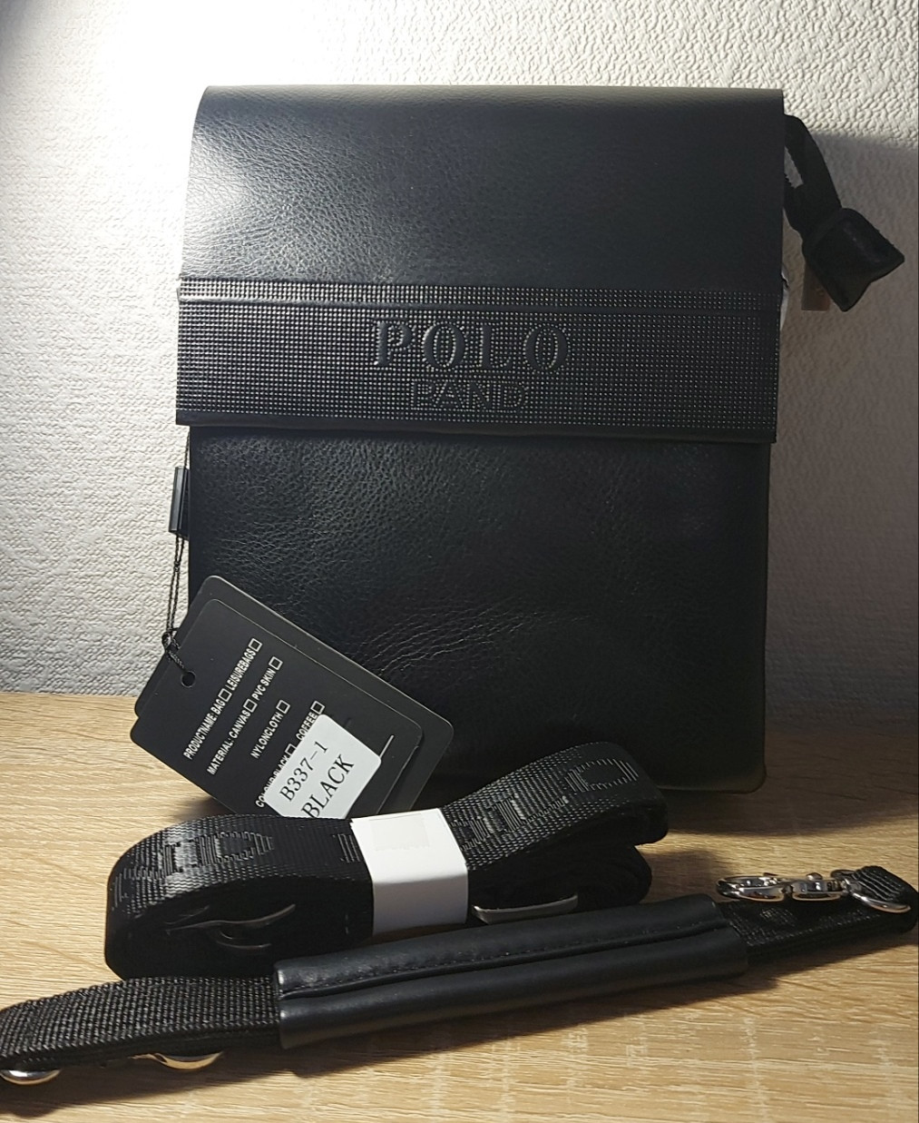 Сумка Чоловіча Планшет-шкіра 337-1 black.Купити чоловічі сумки-планшети гуртом і в роздріб в Україні, фото 1