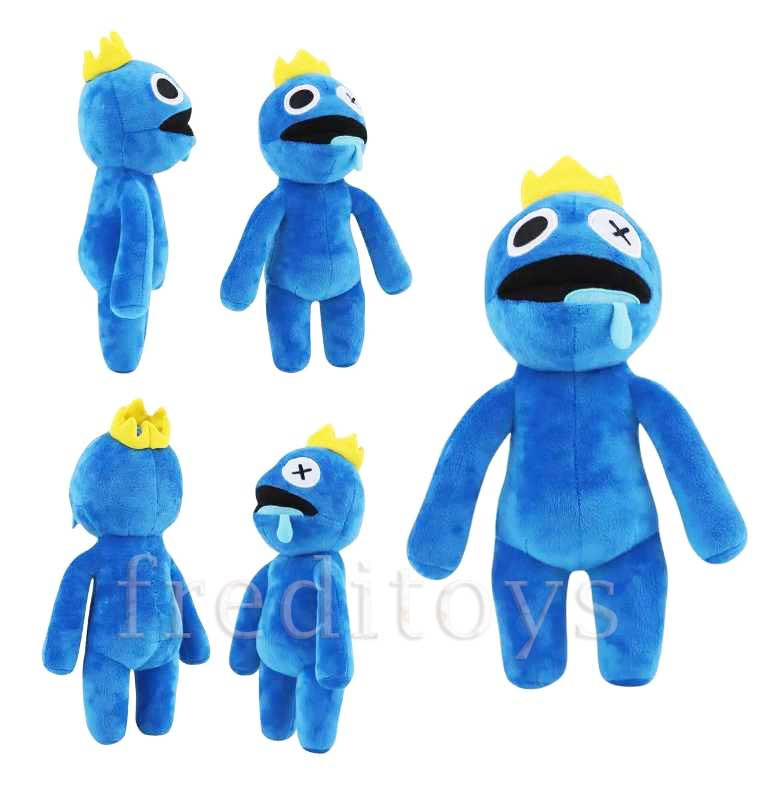 М'яка плюшева іграшка Синій Веселковий Друг 30 см Роблокс Blue Rainbow Friends Plush Roblox