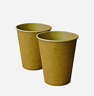 ЯЩИК стакани паперові крафт 175 мл для кави, для гарячих і холодних напоїв 50 шт./пач. (120/30уп/1500шт.)