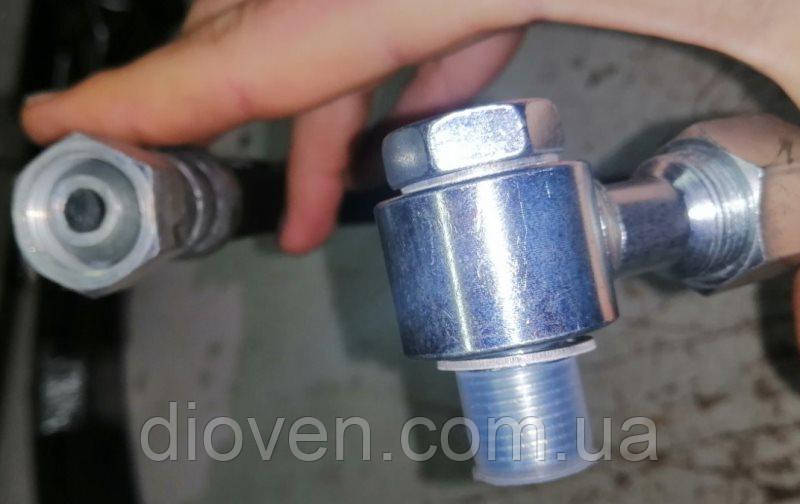 Шланг ГУР КРАЗ L = 900 mm (гайка М20х1,5 потай, болт + перехідник), к-т (Арт. 260-3408060-01)