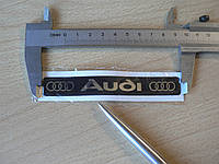Наклейка s полоска Audi 110х15х1мм Уценка на пленке масса силикона надпись эмблема на авто Ауди