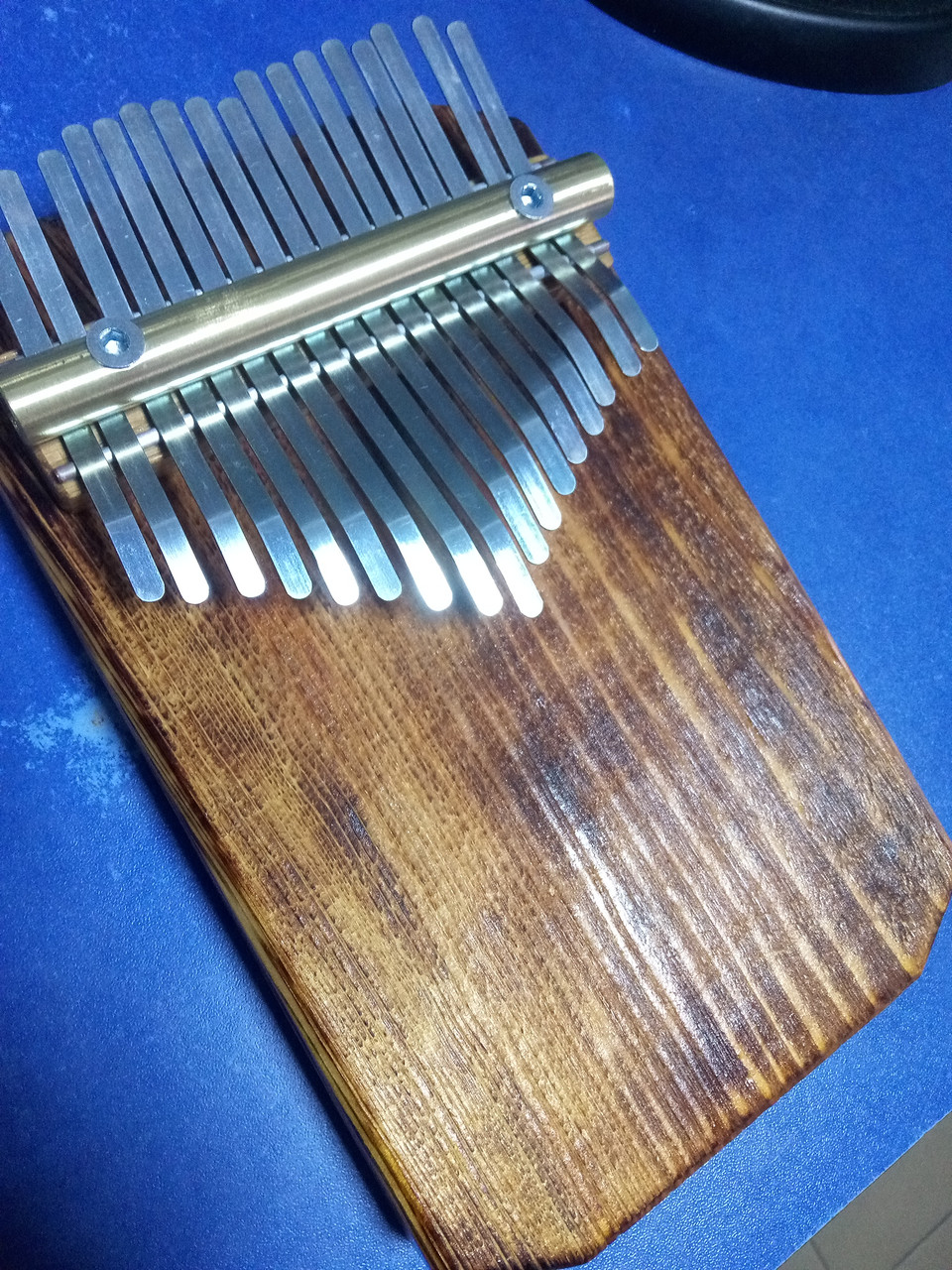 КАЛИМБА деревянная на 17 клавиш, ручная работа, портативное пианино Kalimba (бархатное дерево) - фото 7 - id-p1700044942