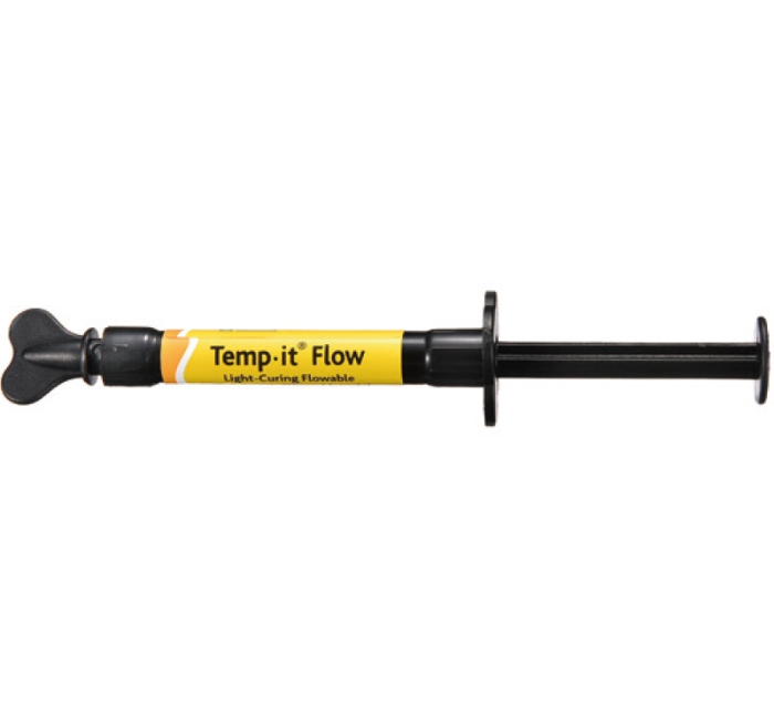 Темп Іт флоу,Temp-it flow еластичний матеріал для тимчасового пломбування,Жовтий (SPIDENT), фото 1