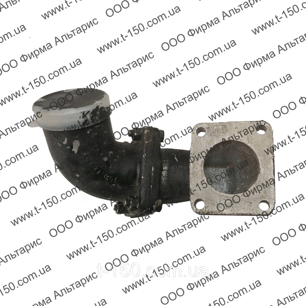 Патрубок радіатора Т-150 нижнього бака під СМД (алюміній), 150У.13.017, фото 1