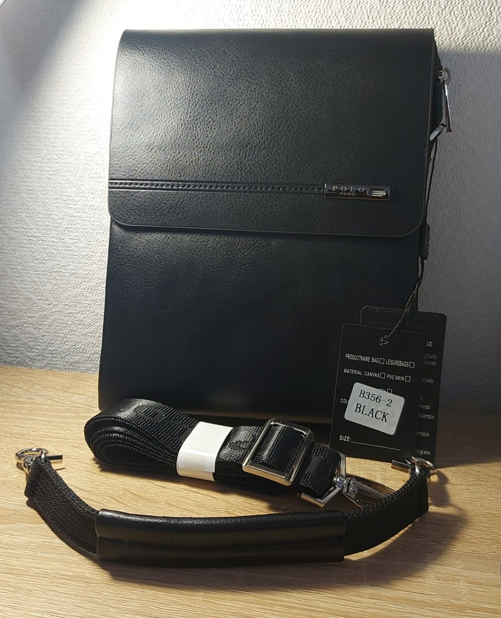 Сумка Чоловіча Планшет-шкіра 356-4 black.Купити чоловічі сумки-планшети гуртом і в роздріб в Україні