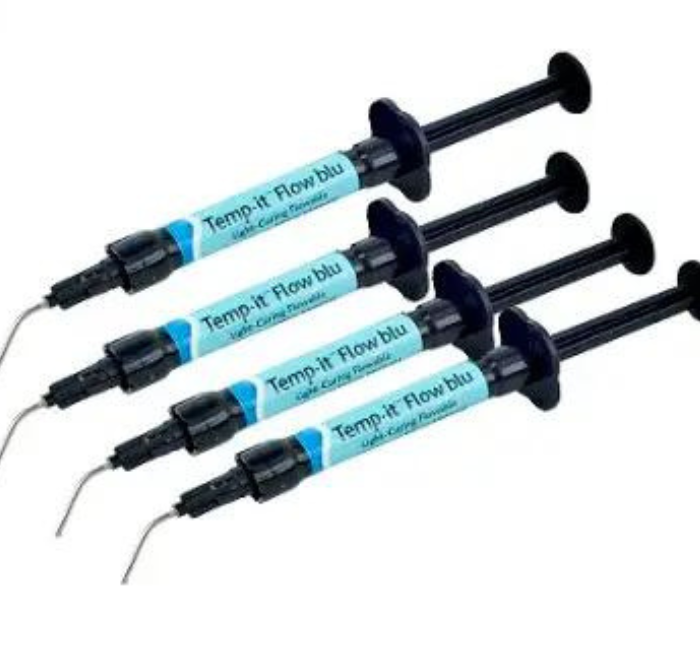Темп Іт флоу, Temp-it flow еластичний матеріал для тимчасового пломбування, Синій (SPIDENT), фото 1