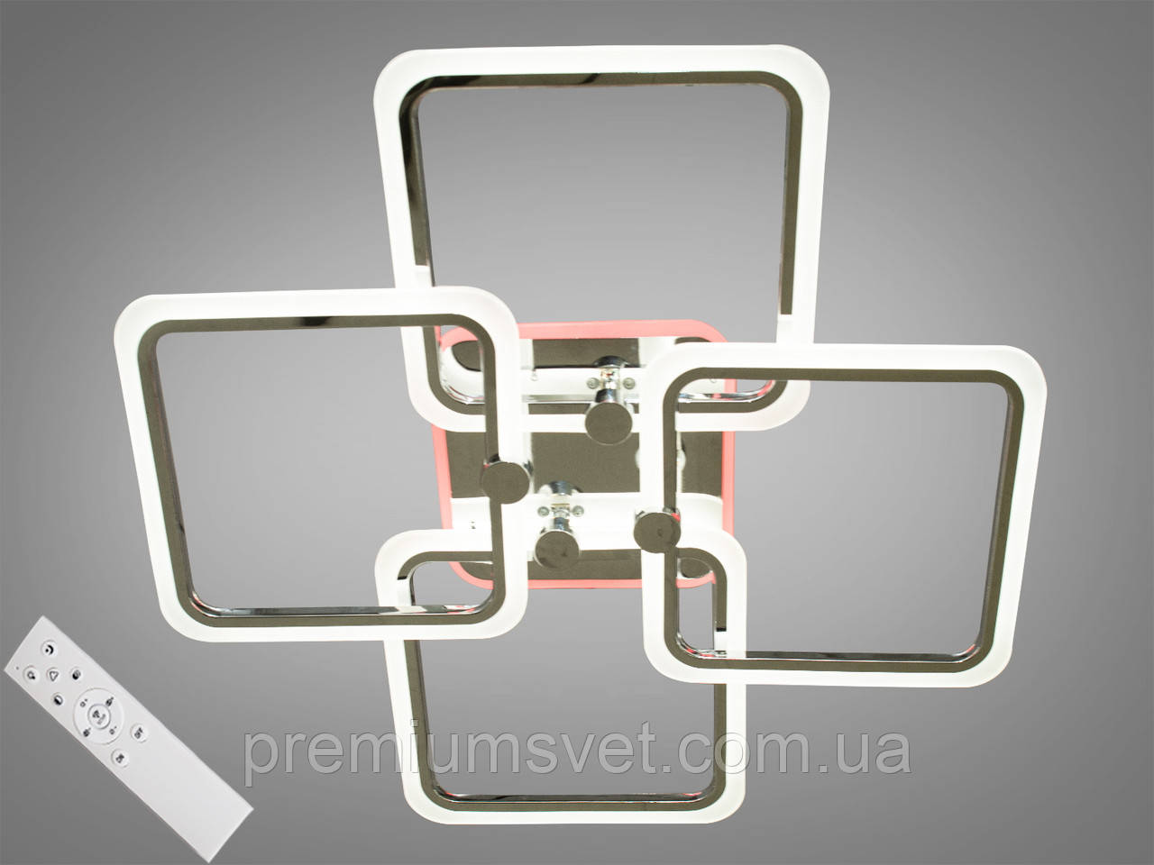 Сучасна світлодіодна люстра MX2503/4L HR LED 3 color dimmer, фото 1