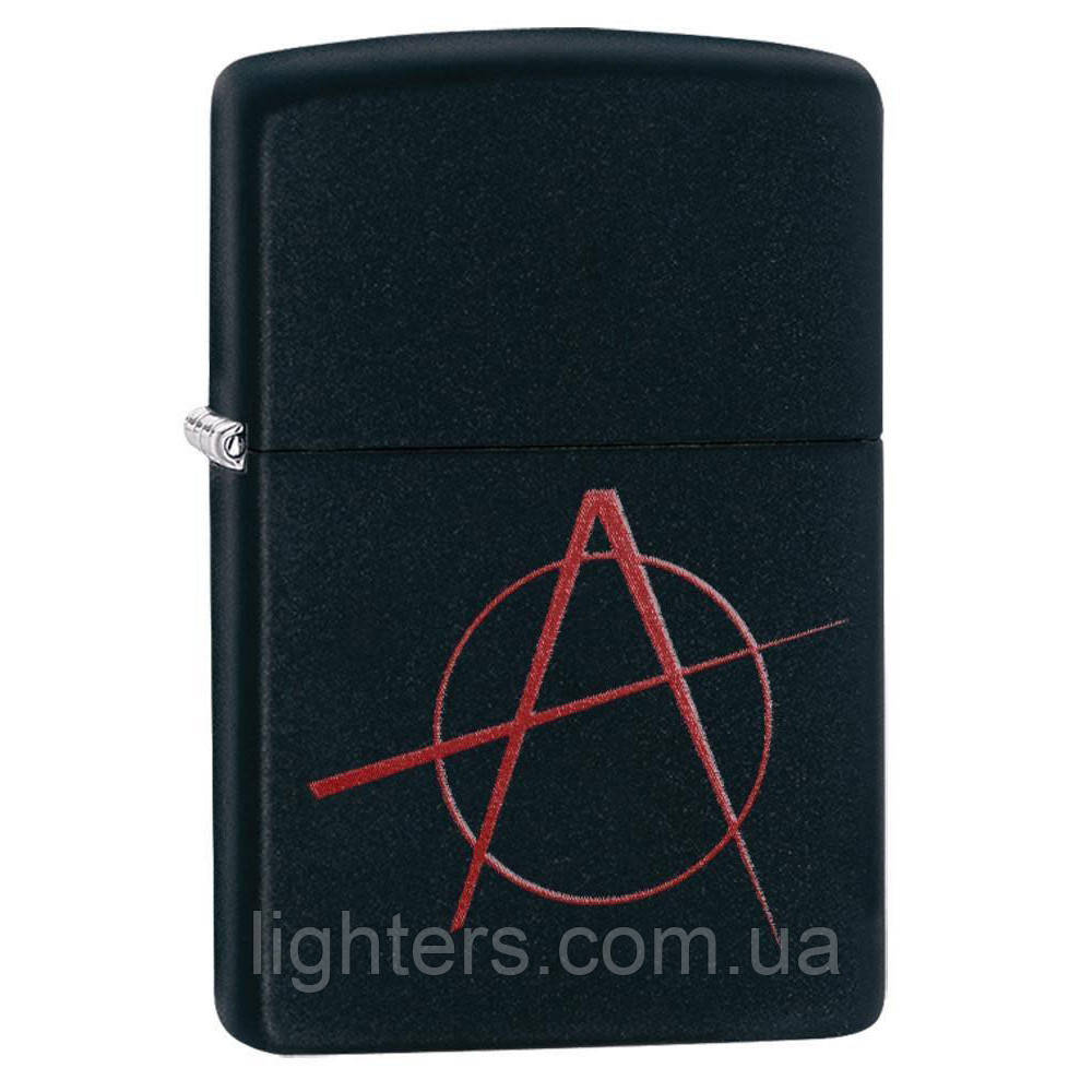 Zippo Anarchy Symbol 20842, запальничка zippo Символ анархії