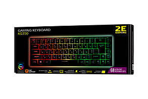 2E Gaming Клавіатура ігрова KG350 RGB 68key USB Black Ukr