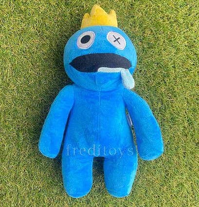 М'яка плюшева іграшка Синій Райдужний Друг 30 см Роблокс Blue Rainbow Friends Plush Roblox