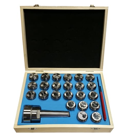 Патрон цанговий КМ5 ER40  з набіром цанг 23шт від 4 до 26мм