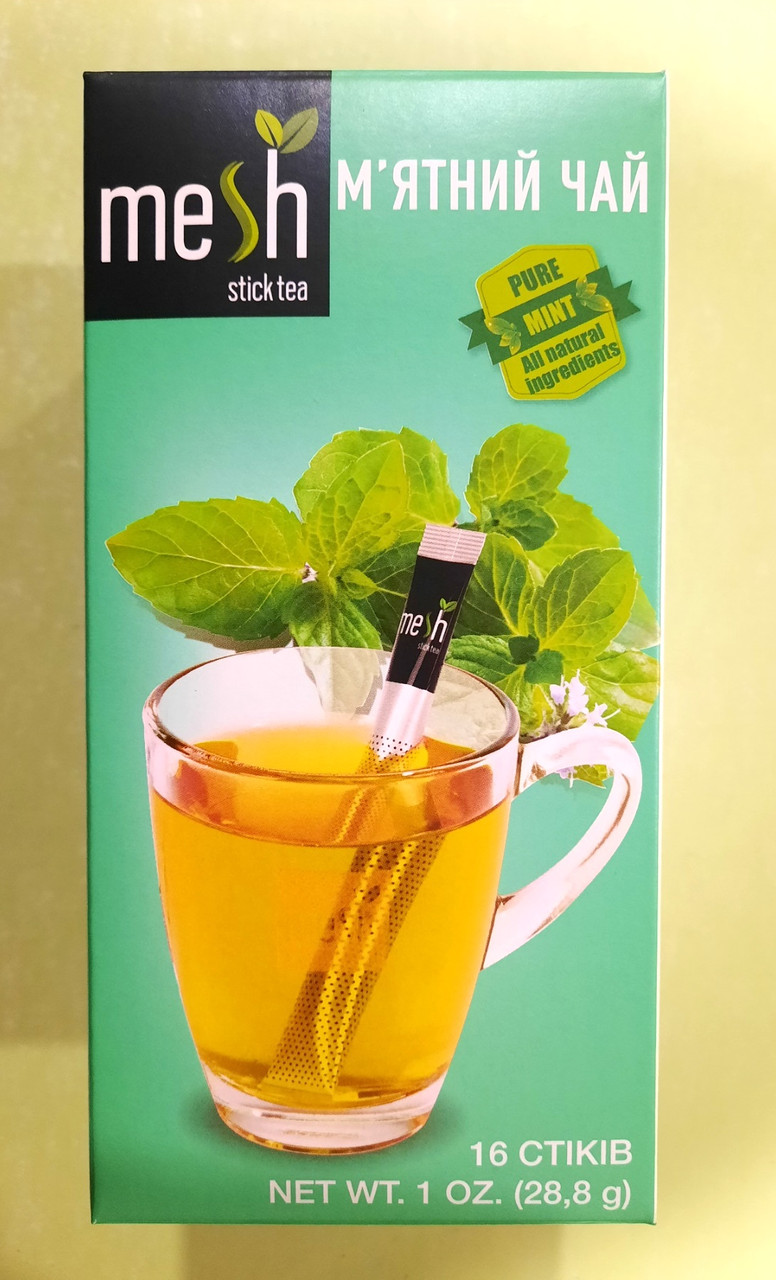 Чай Mesh Stics з м'яти 16 стиків трав'яний