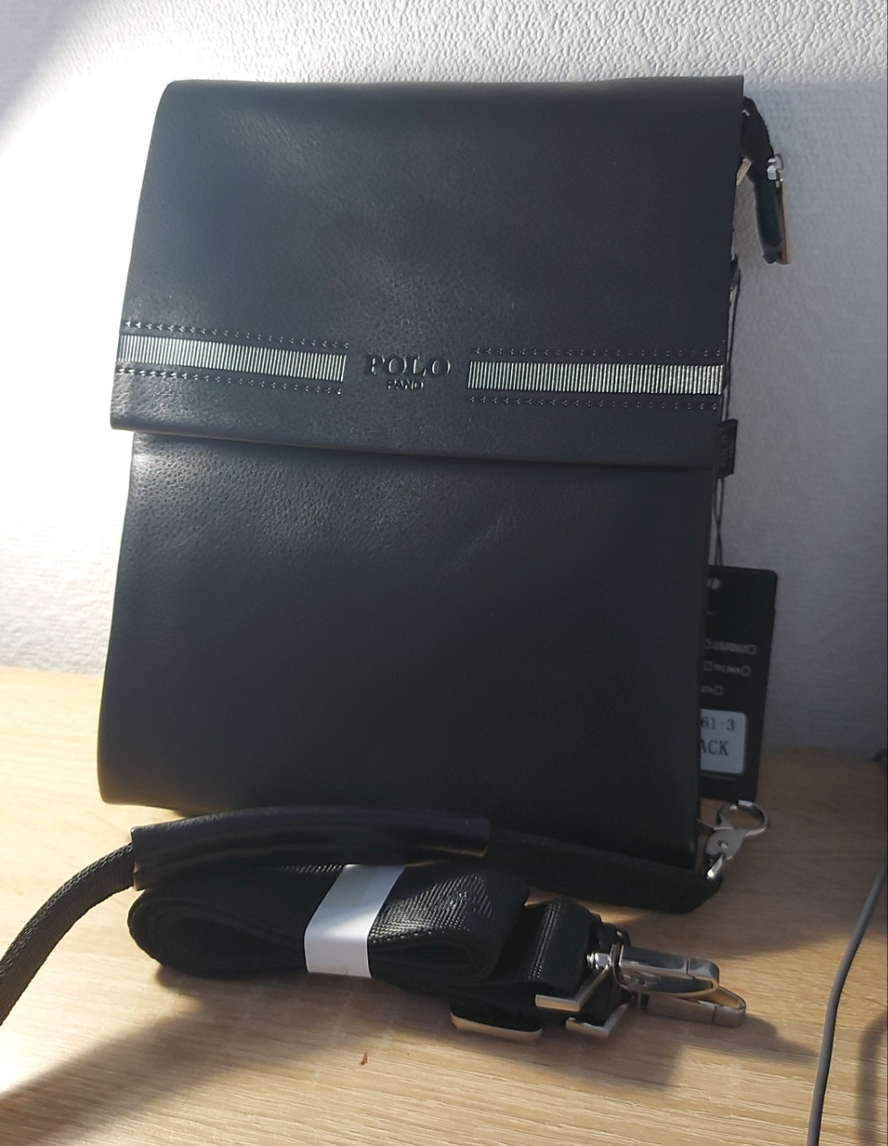 Сумка Чоловіча Планшет 6761-3 black.Купити чоловічі сумки-планшети гуртом і в роздріб в Україні, фото 1