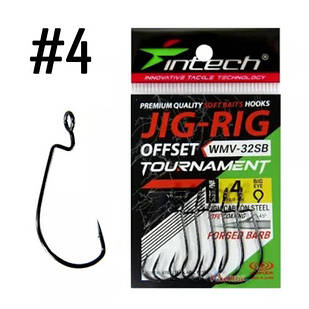 Гачок офсетний Intech Tournament JIG-RIG Offset WMV-32SB #4