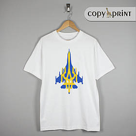 Футболка: Герб України, літак