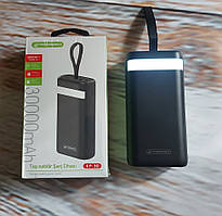 Повербанк акумулятор Power Bank Ferro KР-30 на 30000 mAh Реальна ємність, швидка зарядка, ліхтарик
