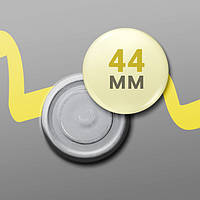 Магніт круглий неодимовий металевий закатний на замовлення діаметр 44 мм, від 10 шт, однаковий малюнок