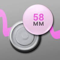 Магніт круглий неодимовий металевий закатний на замовлення діаметр 58 мм, від 10 шт, однаковий малюнок