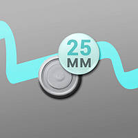 Магніт круглий неодимовий металевий закатний на замовлення діаметр 25 мм, від 10 шт, однаковий малюнок