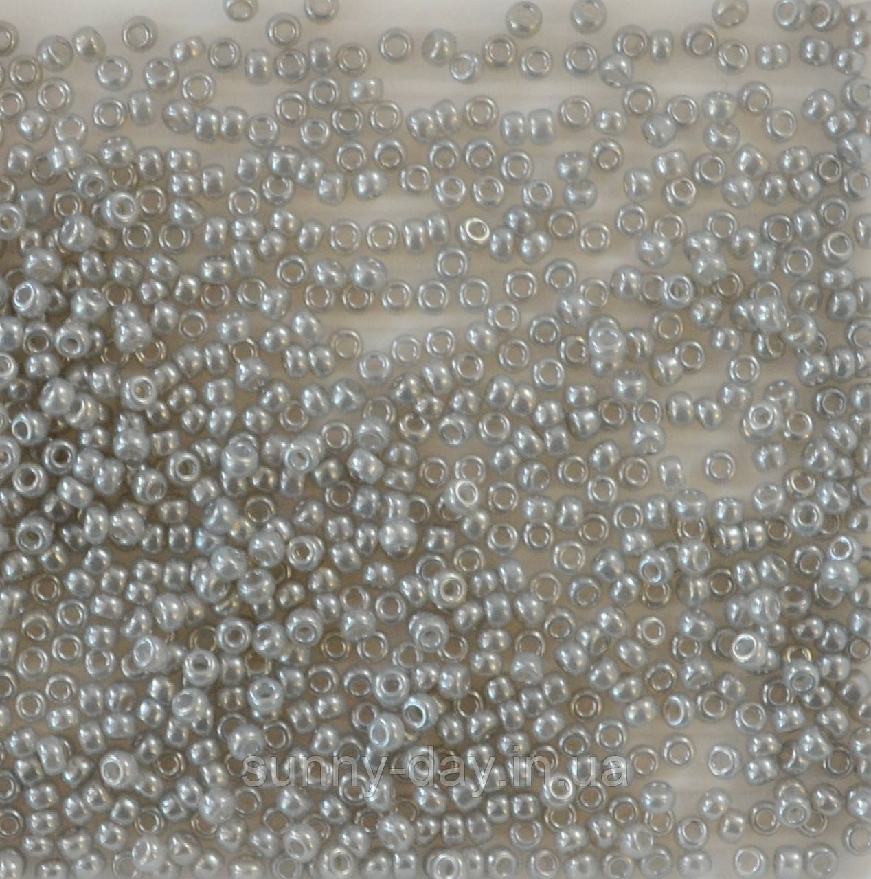 Бісер Miyuki Round Rocailles 10/0 колір - цейлон темно сірий, фото 1
