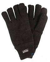 Вязанные зимние рукавицы с утеплителем Thinsulate FINGERHANDSCHUHE PAN THINSULATE SCHWARZ