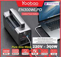 Портативна зарядна електростанція YOOBAO EN300WLPD 80000mAh 300W PD65 Power Bank QC 3.0