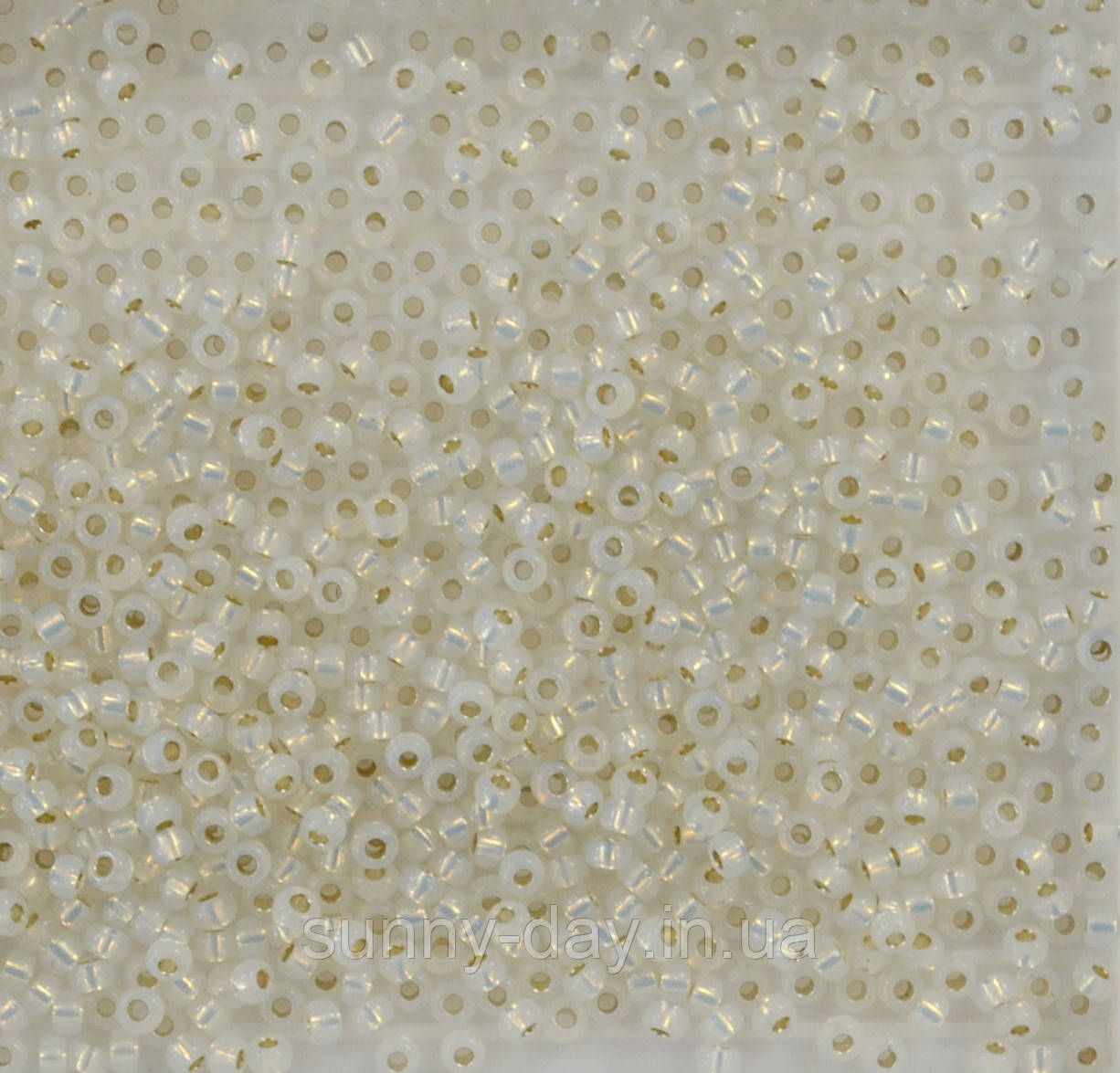 Бісер Miyuki Round Rocailles 10/0 колір - блискучий з золотою серединкою, фото 1