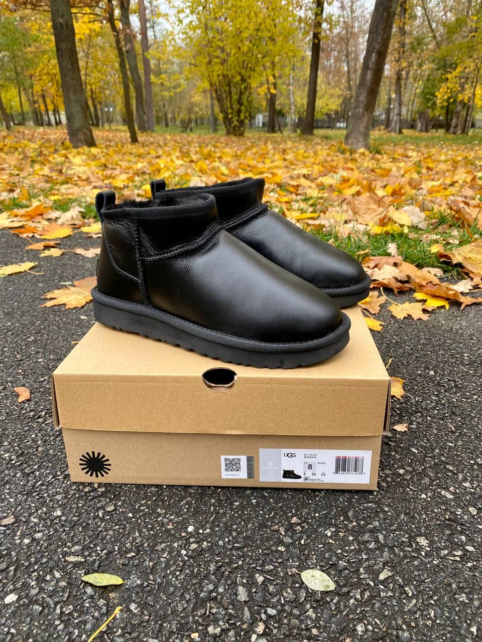 Уггі жіночі зимові чорні Ugg Ultra Mini Black (07308)