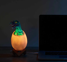 Дитячий нічник «Динозавр» 7 LED кольорів USB нічник-світильник, фото 5