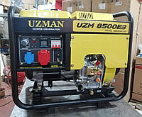 Портативный дизельный генератор Uzman UZD 8500 E3