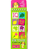 Рослини та тварини, IQ блокнот, Ігри з прищіпками, 4-6 років.