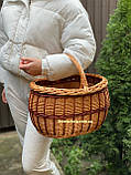 Кошик плетений із суцільної лози. Арт:075, фото 4