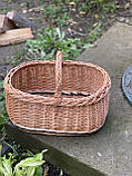 Кошик плетений багажовий з цільної лози. Арт: 077, фото 2