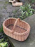 Кошик плетений багажовий з цільної лози. Арт: 077, фото 3