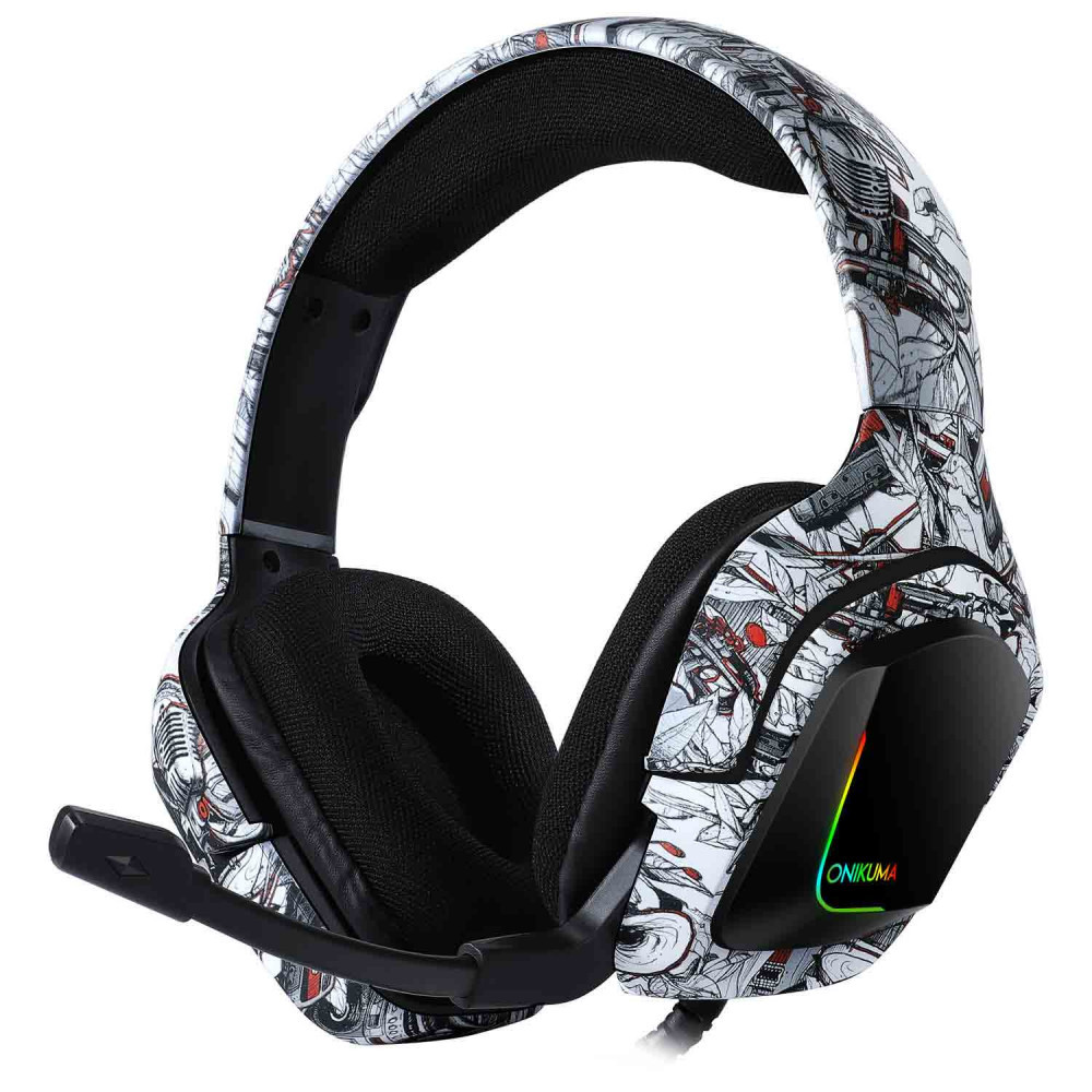 Навушники mp3 комп'ютерні Onikuma K20 Camouflage з мікрофоном LED-підсвітки