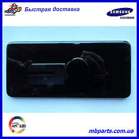 Дисплей із сенсором Samsung G980 Galaxy S20 Cover White, GH82-22131B, оригінал у складі з рамкою!