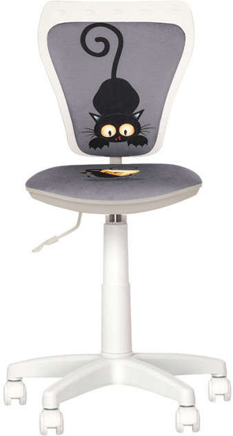 Детское компьютерное кресло Министайл кот с мишью Ministyle White GTS Cat and Mouse Новый Стиль IM - фото 2 - id-p1700205677