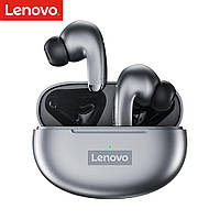 Беспроводные наушники Lenovo LP5 TWS Bluetooth 5.0 (серые)