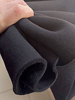 Тканина Тринитка футер з начісом якості пеньє, колір чорний, Туреччина