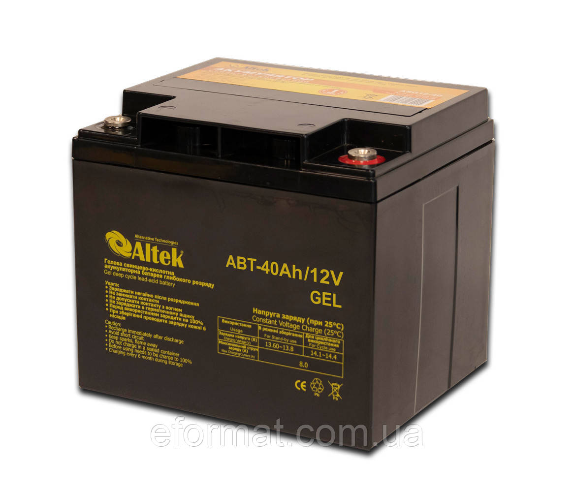 Акумуляторна батарея Altek ABT-40Аh/12V GEL