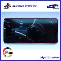 Дисплей с сенсором Samsung G780 Galaxy S20 FE Red, GH82-24219E, оригинал в сборе с рамкой!