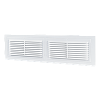 Решітка вентиляційна Вентс МВ 380 з ABS пластику, дверна