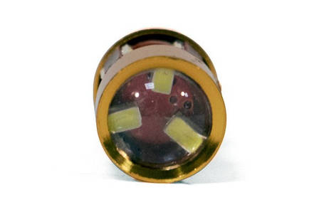 Світлодіодна лампа T10 (W5W) 27 LED 3014 + лінза 12V 2W з обманкою Canbus, фото 2