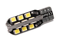 Светодиодная лампа T10 (W5W) 24LED 3030 12V 2W с обманкой Canbus